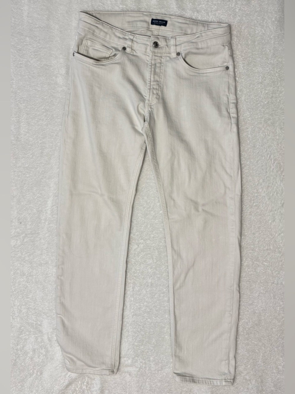 Peter Millar Crown Crafted Fairfield Garment Dyed Jeans 32x29 White